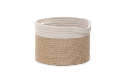 PANIER EN COTON NATUREL FAIT MAIN POUR BÉBÉS